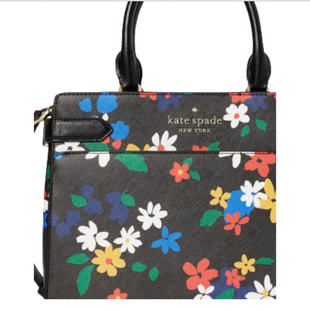 KATE SPADE New York STACI FLORAL MEDIUM SATCHEL - Picture 3 of 13